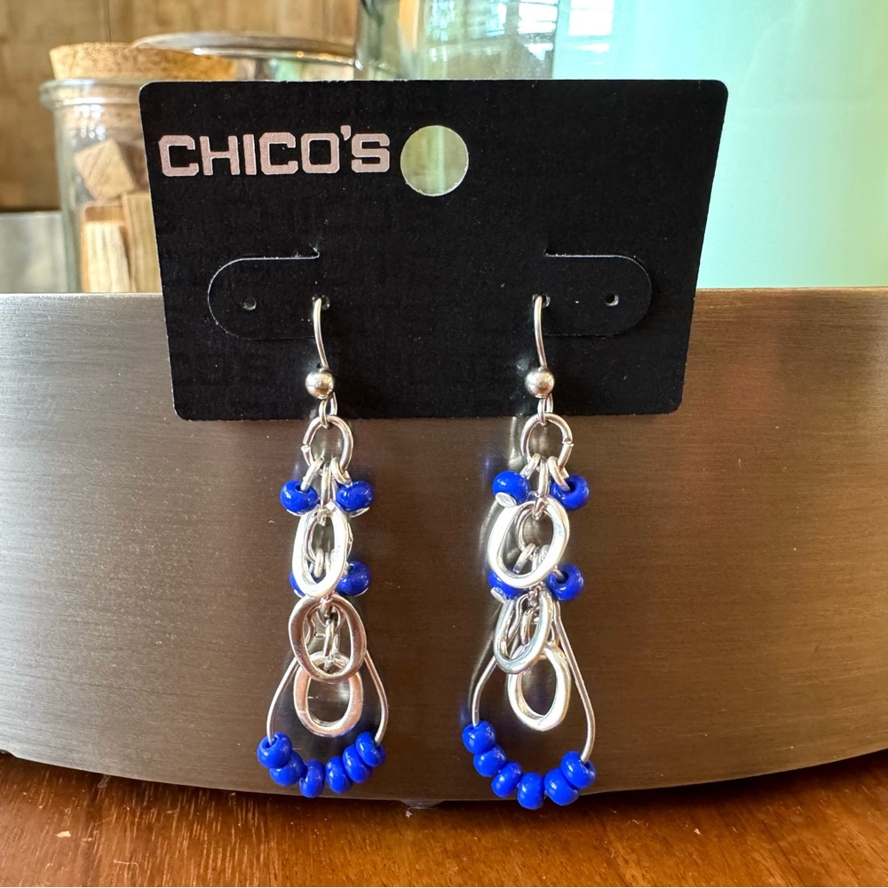 Chico’s Dangling Loop Chain Earrings